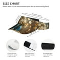 thumbnail image 2 of Kdxio Rustic Daisy Mason Jars Print Sun Visor Hat Golf Visor Adjustable Velcro Outdoor Sports Cap for Men Women, 2 of 6