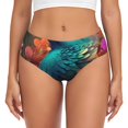 thumbnail image 1 of Balery Colorful Flower Bird Ropa Interior de Algodón para Mujer con Dibujo – Braguitas Cómodas y Elásticas, Estilo Clásico-3X-Large, 1 of 6