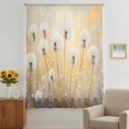 thumbnail image 3 of Dandelion Flowers Sheer Curtains 84 Inches Long, Country Spring Botanical Floral Light Filering Curtains, Breathable Simi Curtain Privacy Drapes for Living Room Bedroom Lightweight Window Treatment, 3 of 9