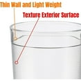 thumbnail image 3 of SOFTGAS 8 oz Plastic Cup Break Resistant Drinking Glasses Reusable Clear Cup Stackable Shatterproof Drink Tumblers for Cafe Restaurant Grade Party Catering Supplies(12 Pack), 3 of 7