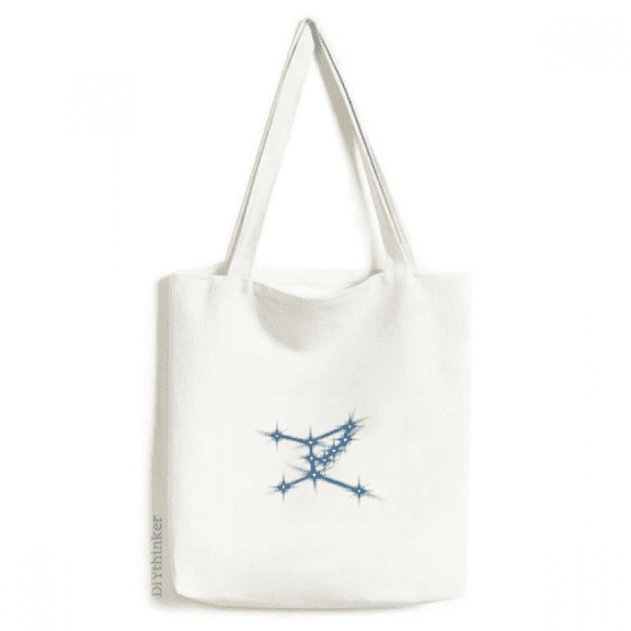 hst trustworthy beautiful lucky stars tote canvas bag shopping satchel casual handbag