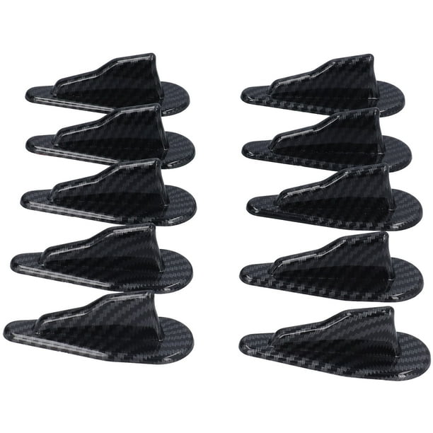Juego de aletas de alerón de Kit de aleta de tiburón de 10 Uds con Color de fibra de carbono Universal para techo de coche
