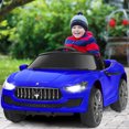 thumbnail image 3 of Costway 12V Maserati Licensed Kids Ride on Car w/ RC Remote Control Led Lights MP3 Blue, 3 of 8