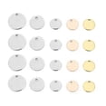 thumbnail image 2 of U8MO 20pcs Stainless Steel Metal Pendants Beads for Jewelry Earring Making 6mm~25mm-Rose Gold-15mm, 2 of 6