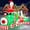 Blue, variant on Yexmas 10ft Christmas Inflatable Santa Claus On Sleigh With 3 Reindeer Outdoor Lights Decor for Holiday Decor,Xmas Party,Yard,Garden and Lawn