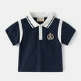 thumbnail image 3 of Hienoo Little Boys Summer Outfits Casual Short Sleeve Polo Shirt Shorts Set, Sizes 6-7Y, 3 of 6