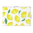 thumbnail image 5 of SUNOLIFE Yellow Lemon Placemats Set of 4,Summer Fruit Linen Fabric Table Mats for Dining Table Decorations 12x18 inch, 5 of 5