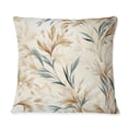 thumbnail image 3 of DESIGN ART Designart "Driftwood Dreams Tropical Pattern I" Tropical Printed Throw Pillow 18 x 18, 3 of 5