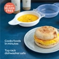 thumbnail image 6 of Nordic Ware Microwave Eggs 'N Muffin Pan, White, 4.1" x 4.1", 6 of 13
