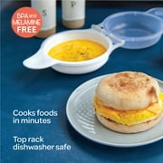 Nordic Ware Microwave Eggs N Muffin Pan, White, 4.1 x 4.1