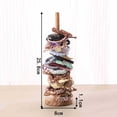 thumbnail image 5 of Wooden Hair Tie Holder Stand, Headband and Scrunchie Organizer Rack Countertop, Elastic Hair Band Storage Display Stand with Wide Anti-Slip Base for Bedroom Bathroom Vanity, 5 of 7