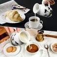 thumbnail image 4 of Uten Coffee Mugs Set of 4, 14oz White Ceramic Cup for Coffee, Milk, Tea, 4 of 7
