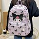thumbnail image 3 of Sanrio Hello Kitty Kuromi mochila para niños estudiantes de escuela primaria 1-3-6 grado reductor de carga mochilas escolares de gran capacidad niña, 3 of 5