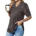 thumbnail image 6 of Aloohaidyvio Tops for Women,Womens Fashion T-Shirt Short Sleeves Puff Sleeve Blouse V-Neck Casual Tops, 6 of 6