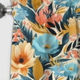 thumbnail image 3 of Designart "Pastel Tropical Bloom" Tropical Blackout Curtain Panels, 3 of 4