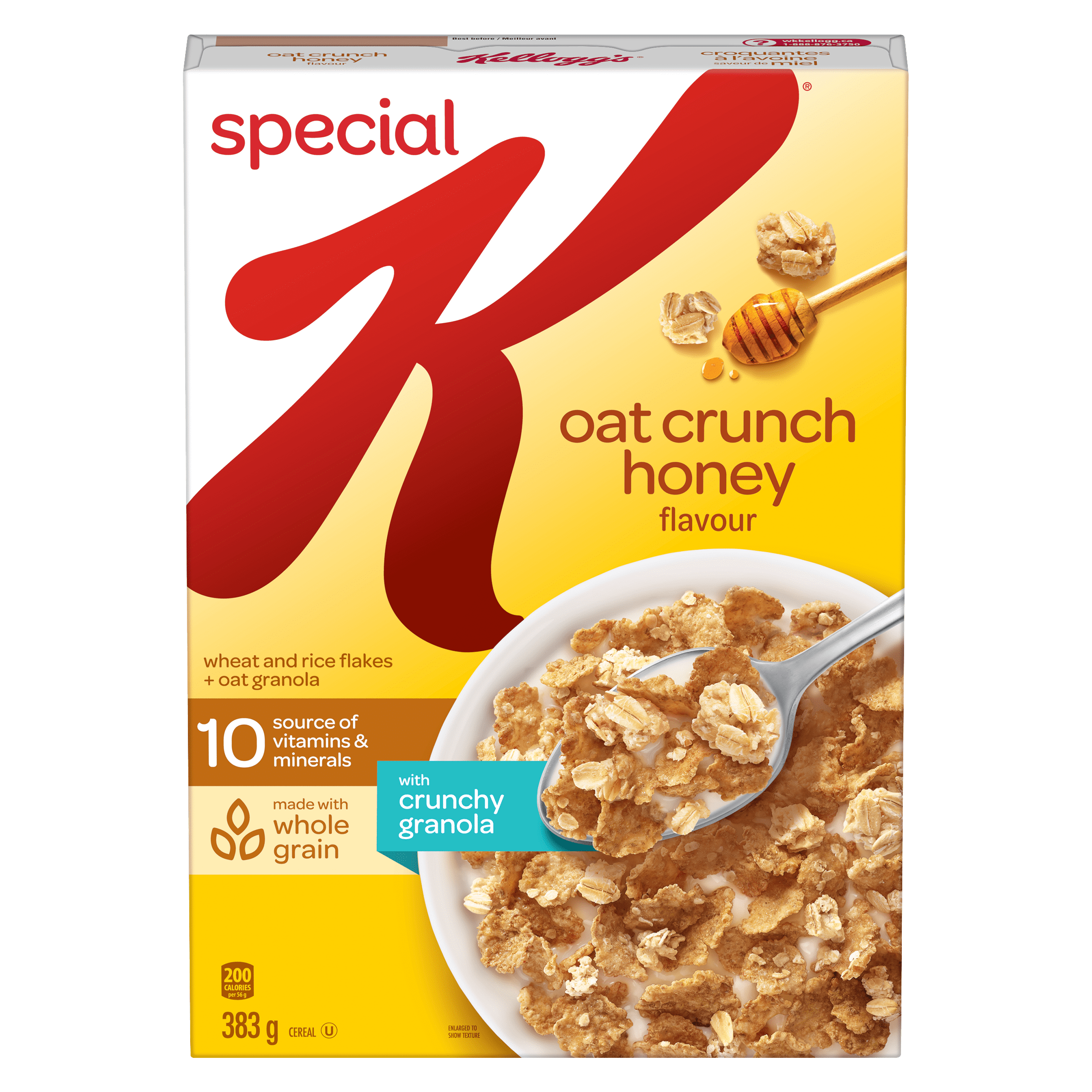 Kellogg’s® Special K® Oat Crunch Honey Flavour Cereal 383g, Kellogg’s® Special K® Oat Crunch Honey Flavour Cereal 383g