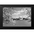 thumbnail image 2 of Highmith, Carol 14x11 Black Modern Framed Museum Art Print Titled - Jefferson Memorial with cherry blossoms, Washington, D.C. - Black and White Variant, 2 of 5