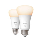 Philips Hue 75 W Soft Warm White Smart Light, Works with Alexa, Google Assistant and Apple Homekit (2 Pack)