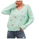 thumbnail image 1 of Suéter Abrigo Mujer Gibobby Manga Larga Estampado Floral Verde S, 1 of 5