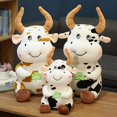 thumbnail image 1 of New Cute Animal Cartoon Cows Stuffed Plush Toy Cattle Comfortable Soft Toy Children Birthday Present Christmas Gift heqiyong toy, 1 of 2