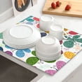 thumbnail image 6 of Uemuo Colorful Butterflies Pattern Dish Drying Mat,16*18 inch Absorbent Dish Drainer Kitchen Counter,Large Size Dish Drying Pad for Countertops,Sinks,Draining Racks, 6 of 6