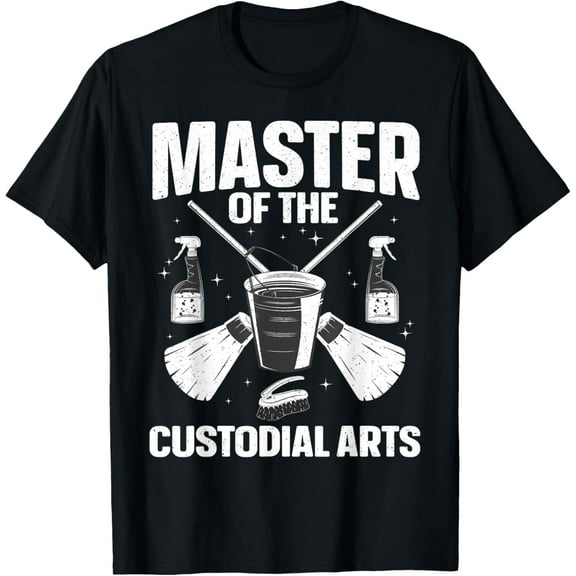 School Custodian Design For Men Women Cleaning Janitor T-Shirt