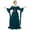 Blue, variant on IROOZIGOTO Womens White Medieval Renaissance Maxi Dress Off Shoulder Long Flare Sleeve with Brown Lace Up Corset Belt Halloween Cosplay Costume