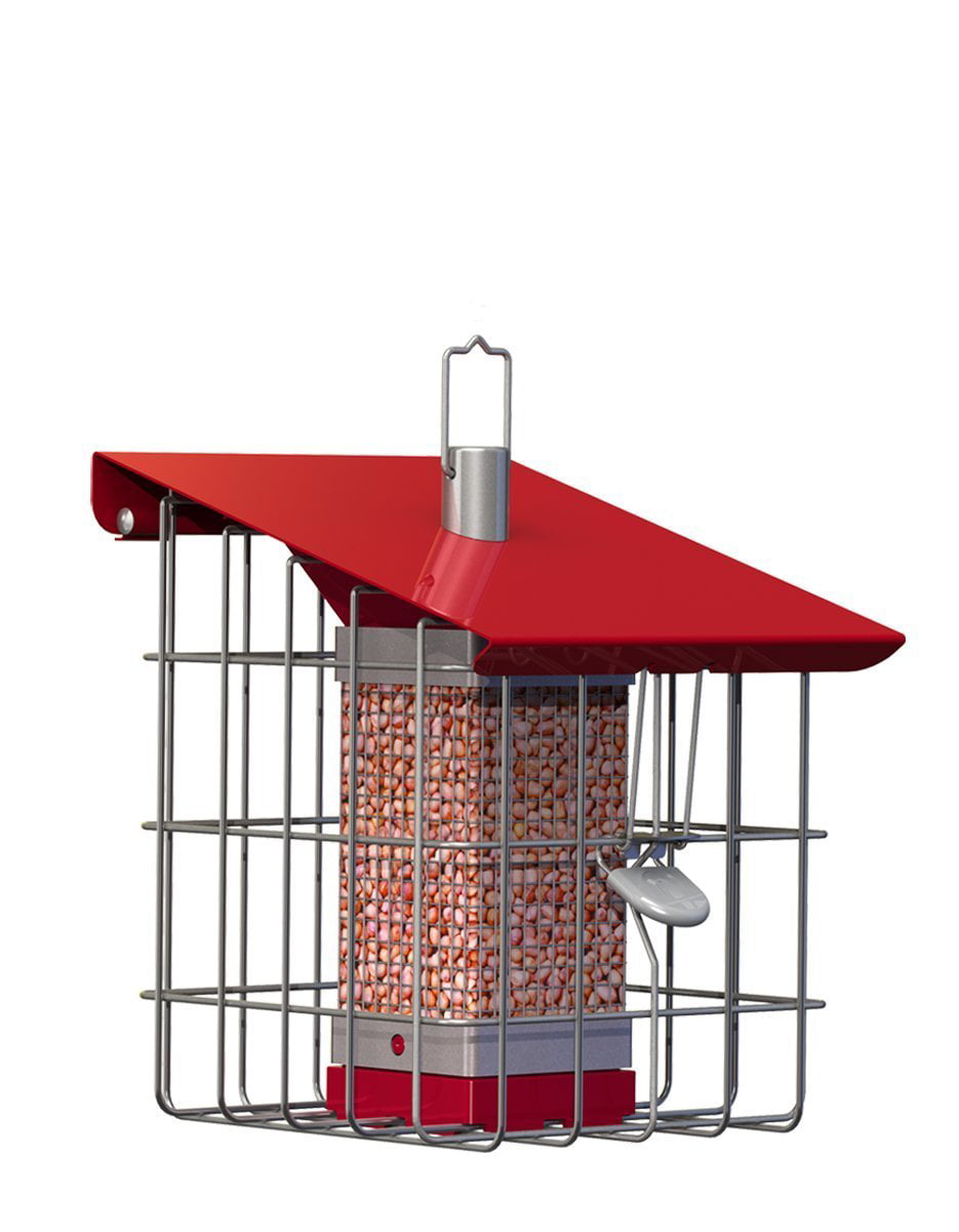 The Nuttery Geohaus Bird Feeder NEW..squirrel resistant RED 