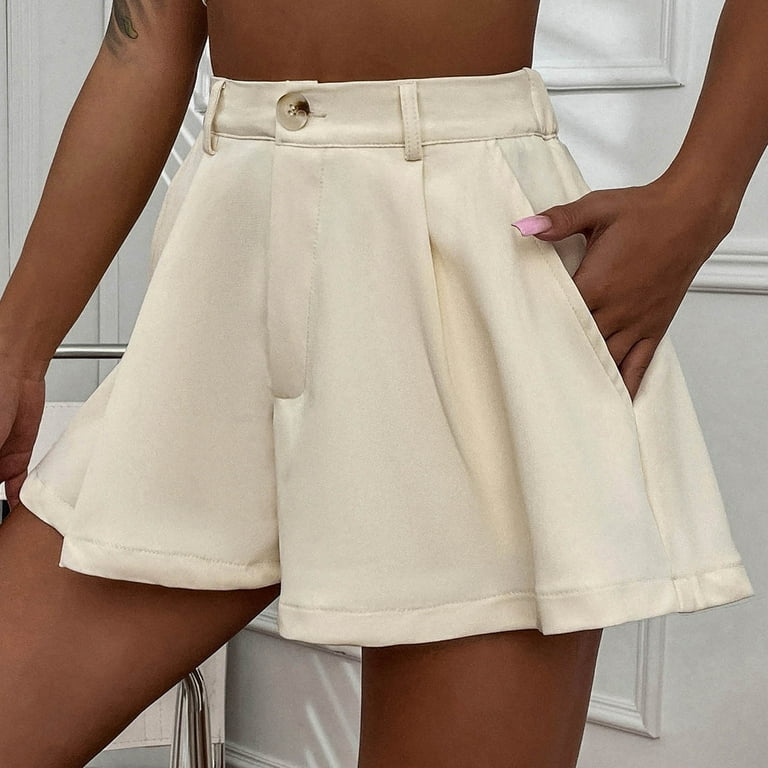 Wide Leg Suit Shorts for Women Business Casual Loose Summer Shorts
