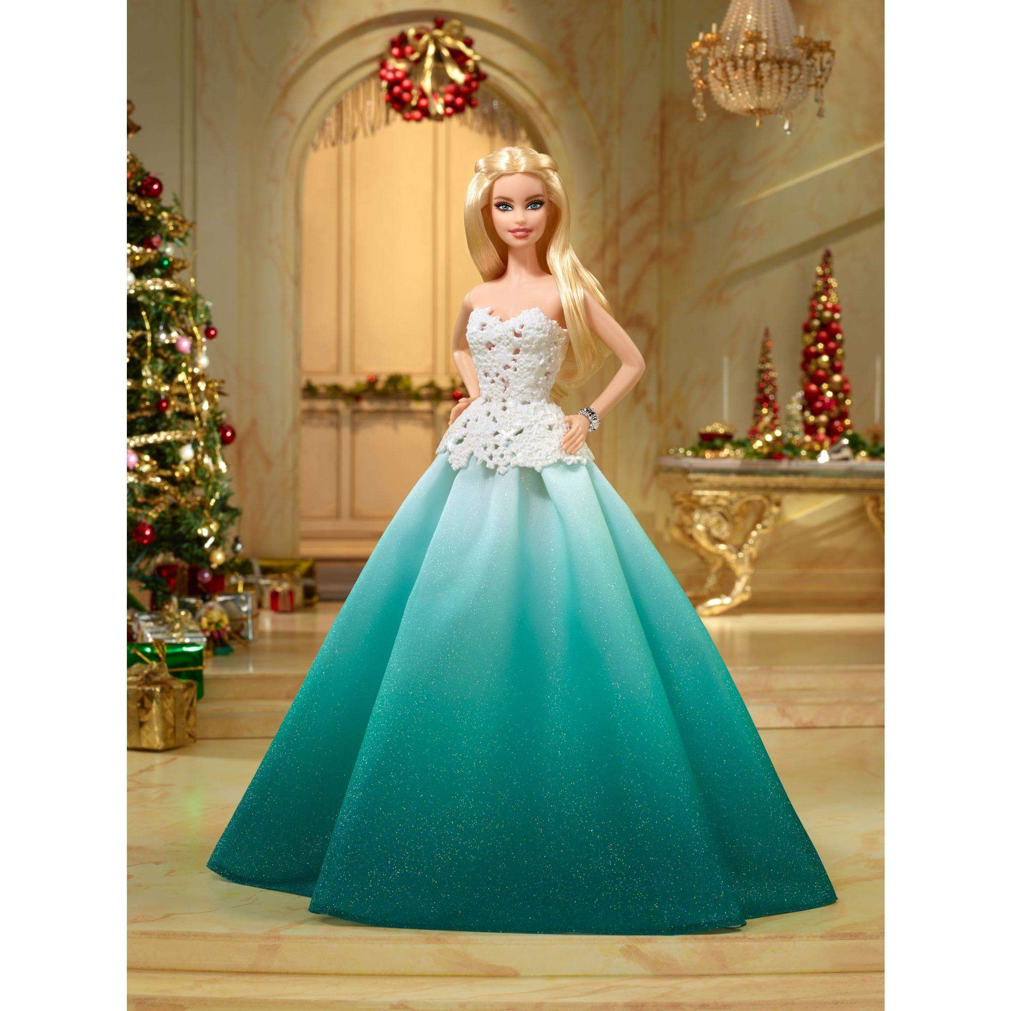 2016 Barbie Collector Holiday Doll with Stand - image 5 of 15