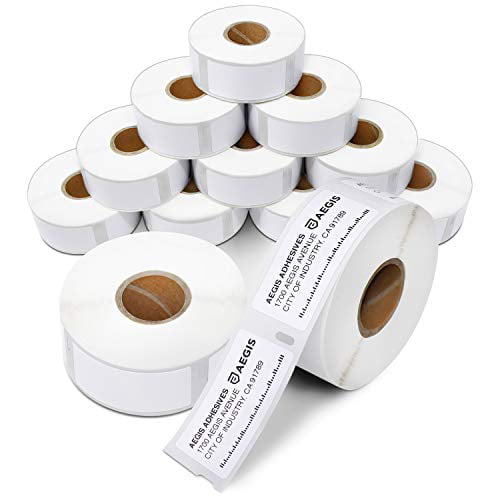 10 Roll Labels 1" x 2-1/8" for DYMO 30336 LabelWriter 400 450 Twin Turbo Duo 