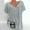 Gray, variant on Women's Summer Plus Size Tops Loose Floral Print Blouse Short Sleeves T-Shirt V-neck Flowy Pullover Tee