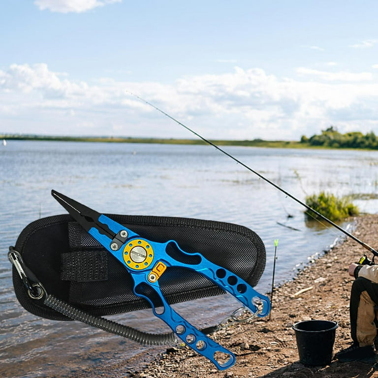 Aluminum Fish Lip Gripper Tool Plier Holder Grabber Tackle Gear Fishing  Pliers