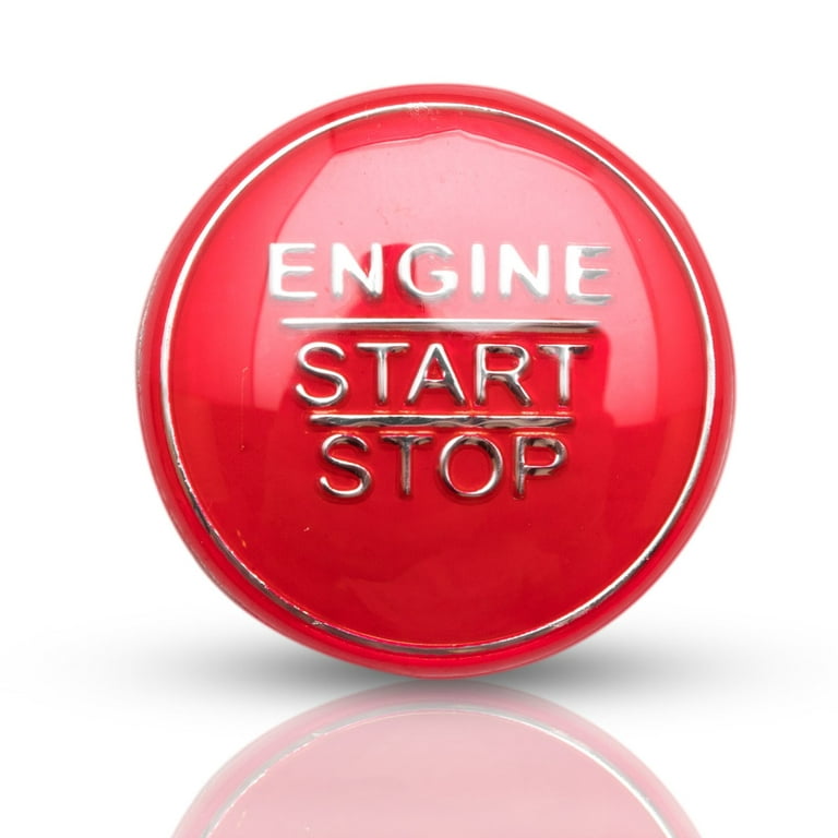 Unique Bargains Engine Start Stop Button Cover Kit Push Start