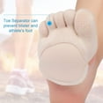 thumbnail image 2 of 6 Pairs Toe Topper Socks No Show Liner Socks Women Finger Half Socks Non Slip Invisible Separated Socks, 2 of 6