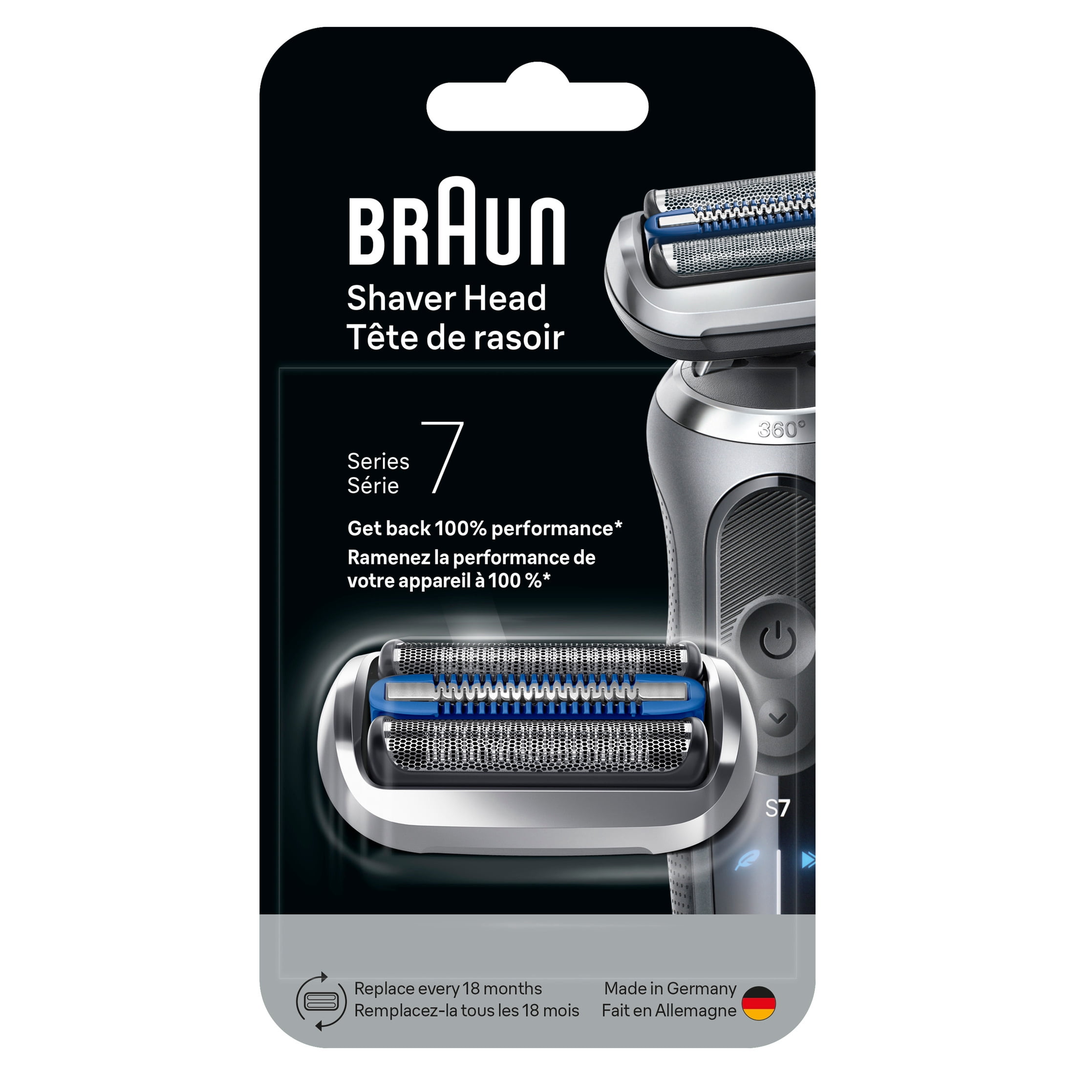 Braun Series 7 Electric Shaver, Original Replacement Head, easy to change in one click, 74S