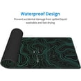 thumbnail image 4 of Green Topographic Gaming Mouse Pad - Large Rubber Keyboard Mat, Non-Slip Extended Desk Pad, Perfect for Work, Game, Office, Home, 4 of 6