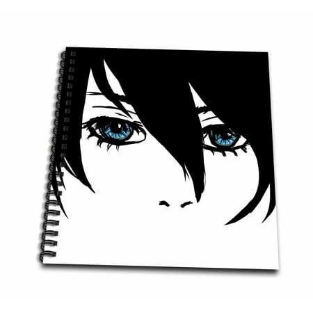 3dRose Cool Face by CAM Anime girl - Mini Notepad, 4 by 4-inch