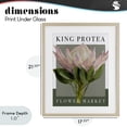 thumbnail image 4 of Stupell Industries Modern King Protea Flower Market Birch Framed Print Under Glass, 17 x 21, by Jennifer Stith, 4 of 8