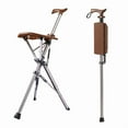 thumbnail image 1 of Step2Gold Ta-Da Chaise Canne de Marche Pliable avec Cadre en Acier Inoxydable – Solution d'Assise Portable Légère et Résistante à la Rouille pour les Activités de Plein Air, les Voyages et l'Usage Quotidien, Conception Ergonomique pour, 1 of 6