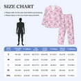 thumbnail image 4 of Honeii Rabbit Face Pattern Mens Pajamas Set,2pcs Men's Lounge Long Sleeve Sleep Shirt and Pajama Bottoms Sleepwear Set,Mens Pjs Sets-Large, 4 of 7