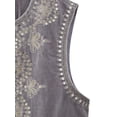 thumbnail image 5 of Women Vest, Sleeveless Open Front Embroidery Flower Sequined Outwear Gilet for Casual Street, 5 of 10