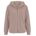thumbnail image 7 of Aihuaihua Zip Up Hoodie Women Oversized 2026 Zip Up Y2K Hoodies Casual Long Sleeve Sweatshirts Fall Spring Track Jackets (Coffee,XL), 7 of 7