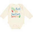 thumbnail image 3 of Inktastic My Aunt in Boston Loves Me Boys or Girls Long Sleeve Baby Bodysuit, 3 of 5