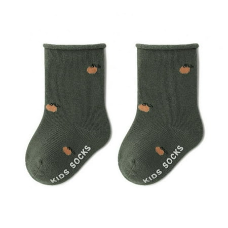 

Baywell Non Slip Kids Toddler Baby Socks Boys Girls Cotton Crew Socks Multi Colors 0-5Y
