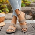 thumbnail image 5 of Jamicy Wedge Slippers for Women Dressy Slip On Comfortable Summer Breathable Shoes Floral Platform Slides for Casual Walking, 5 of 6