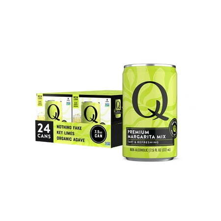 Q Mixers Margarita Mix, Premium Cocktail Mixer Made with Real Ingredients, 7.5 Fl oz, 24 pack