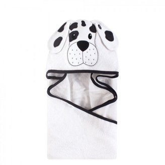 Hudson Baby Animal Face Hooded Towel, Nerdy Giraffe, Una Color Nerdy Giraffe