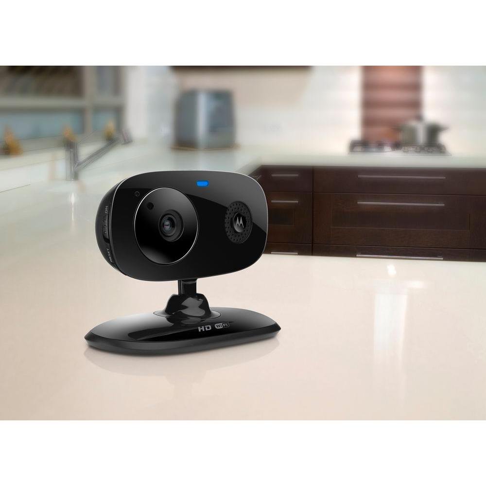 Motorola FOCUS66 WiFi Home Monitor Security Camera, 2 Pack, Black