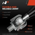 thumbnail image 4 of A-Premium Left & Right Outer Inner Tie Rod End Link Kits Compatible with Ford Focus 2000-2006 4-PC Set, 4 of 9